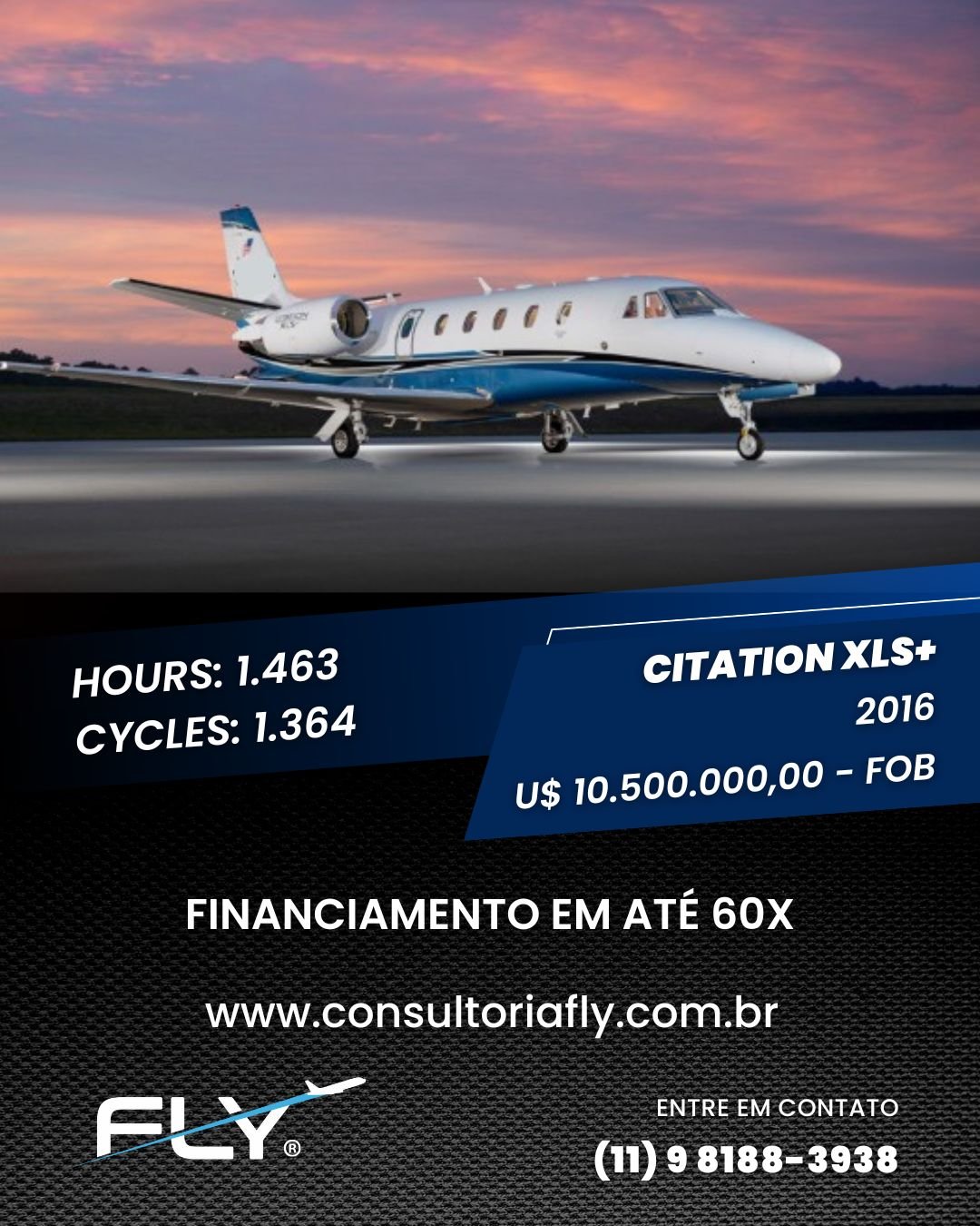 Cessna Citation XLS+ FOB – 2016